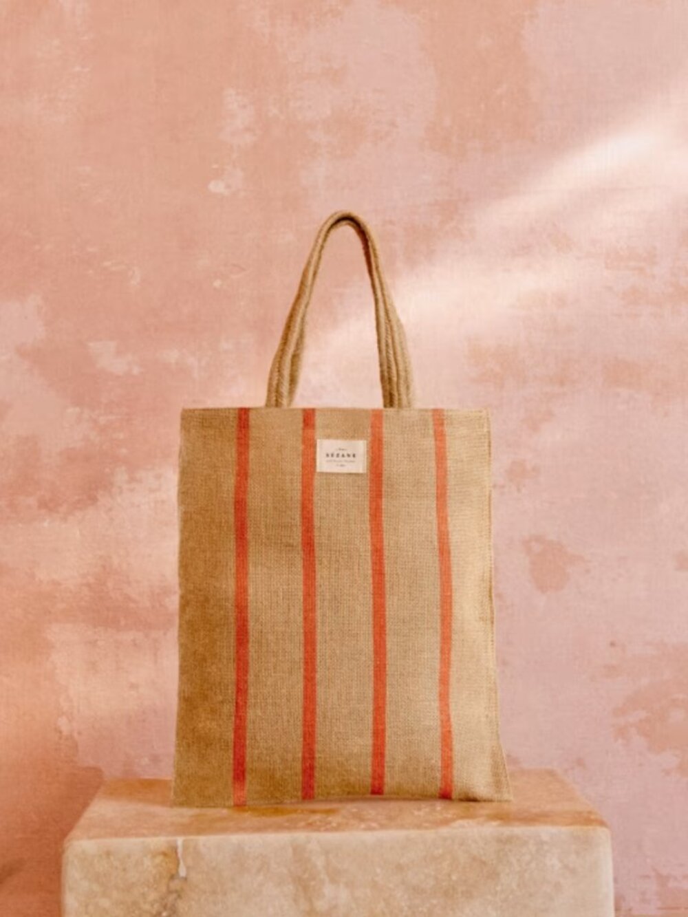 NEW!! Sezane Jute Tote Bag